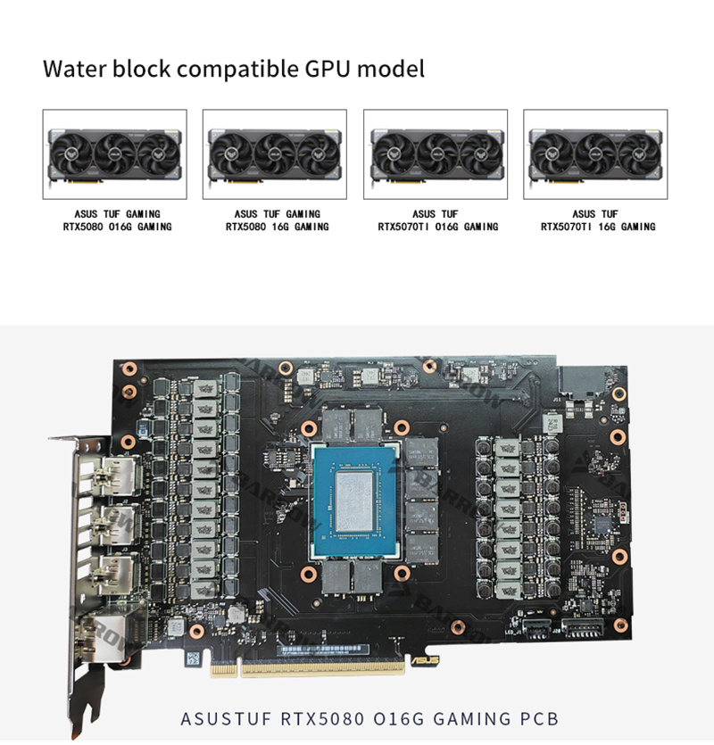 Barrow GPU Block for ASUS TUF  - Rtx 4090 Water Block review and price